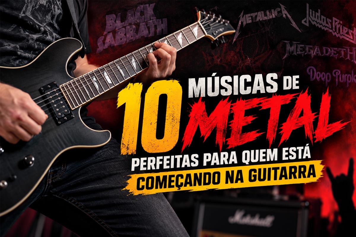 10 músicas de Metal perfeitas para quem está começando na guitarra